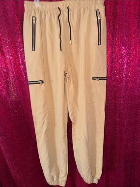 SHEIN Men's Casual Drawstring Jogger Pants in Khaki